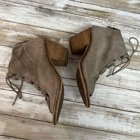 Eileen Fisher Slew Lace Up Peep Toe Bootie - Picture 11 of 13